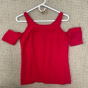 Elizabeth and James cut out shoulder top